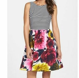 Taylor Mixed Media fit&flare Dress (size 18w) NWT